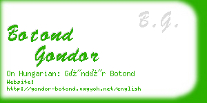 botond gondor business card